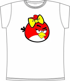 Girl Angry Bird’s white 